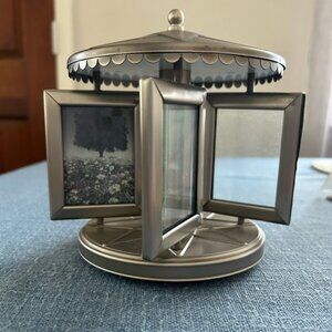 Silver Rotating Carousel Photo Frame